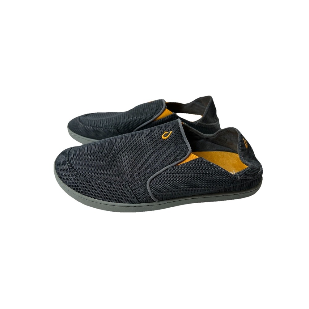 Olukai‎ Nohea Mesh Mens Size 9.5 Gray Mesh Slip On Casual Shoes Loafers Comfort